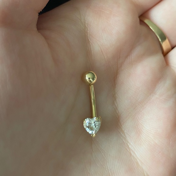14k gold belly ring - Picture 2 of 2
